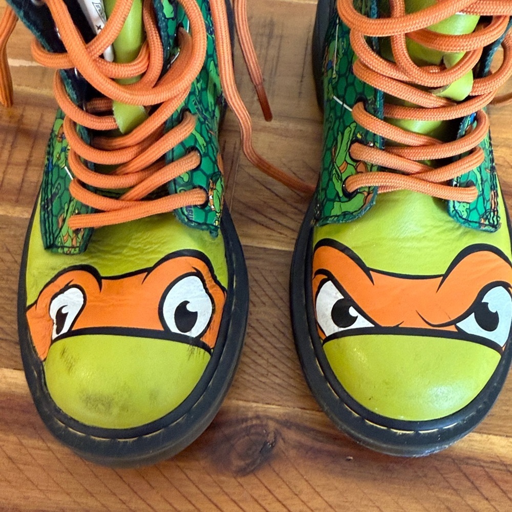 Rare Teenage Mutant Ninja Turtles Combat Boots Kids - Picture 5 of 12